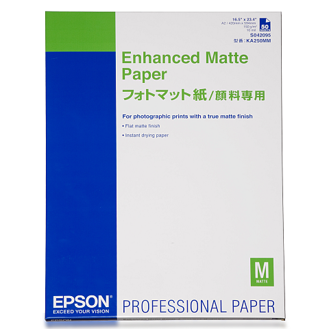 Epson Enhanced Matte Paper, DIN A2, 192 g/m², 50 Blatt