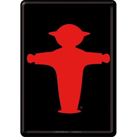 Nostalgic Art 38657147 Dekoratives Schild & Tafel für drinnen Metall, Papier Schwarz, Rot