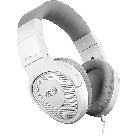 SPEEDLINK MEDUSA STREET XE Kopfhörer Kabelgebunden Kopfband Anrufe/Musik Grau, Weiß