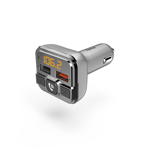Hama 00201631 FM-Transmitter Zigarettenanzünder Grau