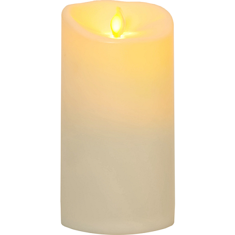 Star Trading LED-Kerze Twinkel Kunststoff 9x9x17,5cm creme