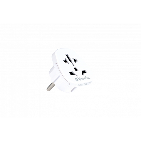 Verbatim 49541 Netzstecker-Adapter Universal Typ E/F hybrid Weiß