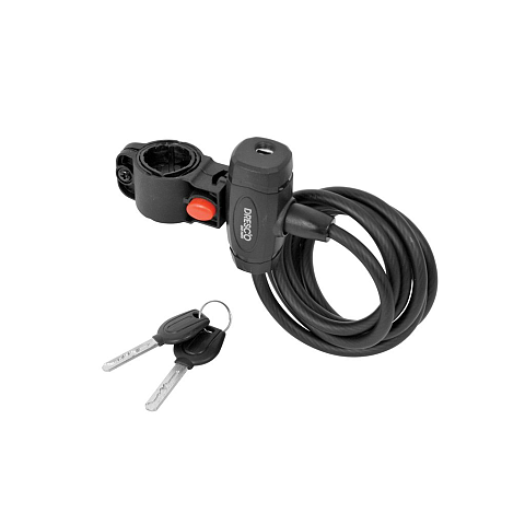 Dresco 5250206 Fahrradschloss Schwarz 1500 mm Kabelschloss