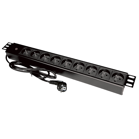 Alantec PZ09 Verlängerungskabel 1,8 m 9 AC-Ausgänge Drinnen Schwarz