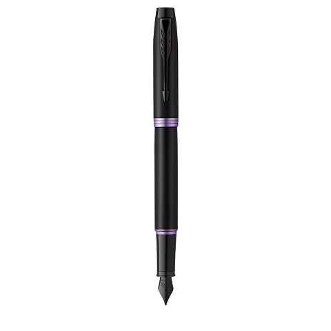 Parker IM Vibrant Rings Füllfederhalter Kartuschenfüllsystem Schwarz, Violett 1 Stück(e)