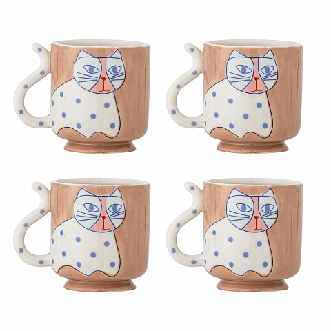 Bloomingville 82063040 Tasse Braun, Weiß Universal 4 Stück(e)