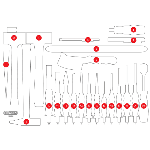 KS Tools 811.0022-97 Werkzeugkoffer-Zubehör