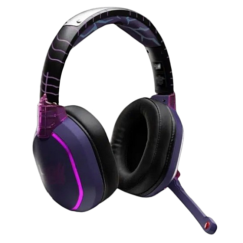 Lexip Sasuke Revenge Kopfhörer Verkabelt & Kabellos Kopfband Gaming Bluetooth Schwarz, Violett