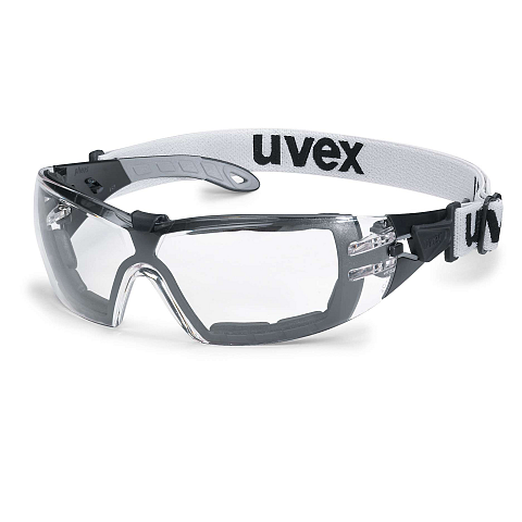 Uvex 9192680 Schutzbrille/Sicherheitsbrille Grau, Schwarz