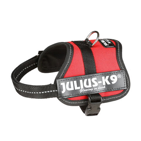 Julius-K9 Powerharness XS-S Schwarz, Rot Polyester Hund Westengeschirr