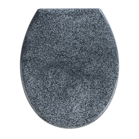 WENKO 18902100 Toilettensitz Harter Toilettensitz Duroplast Grau