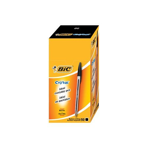 BIC Cristal Schwarz Medium 50 Stück(e)