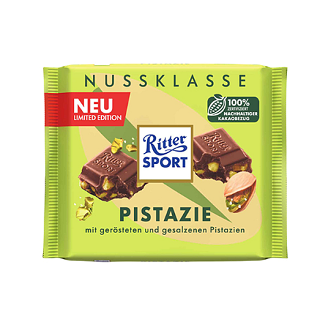 Ritter Sport Pistazie Milchschokolade 100 g