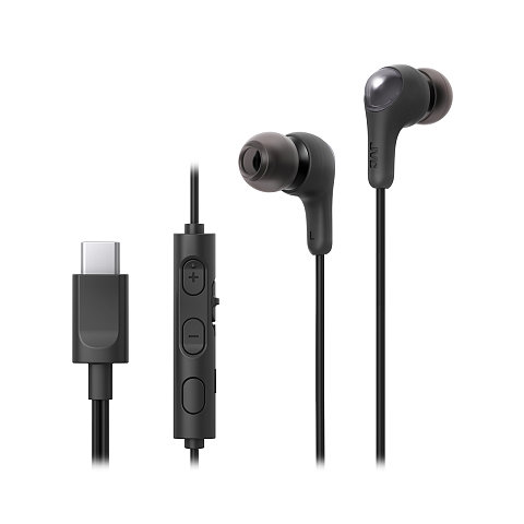 JVC HA-FR9UC Kopfhörer Kabelgebunden im Ohr Anrufe/Musik USB Typ-C Schwarz