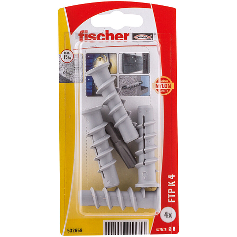 Fischer 532659 Schraubanker/Dübel 4 Stück(e) 50 mm