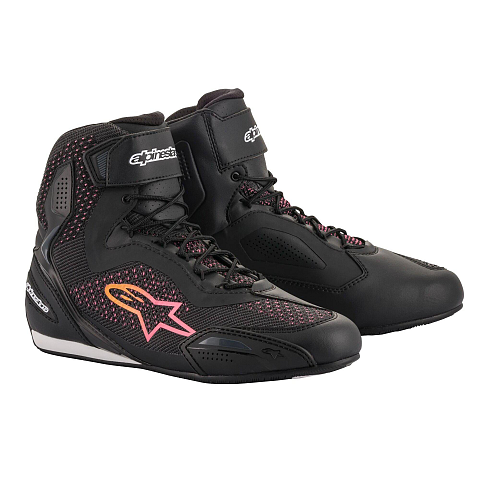 Alpinestars 2510520-1439-10 Motorrad-Schuh Männlich Erwachsener Schwarz, Pink, Gelb