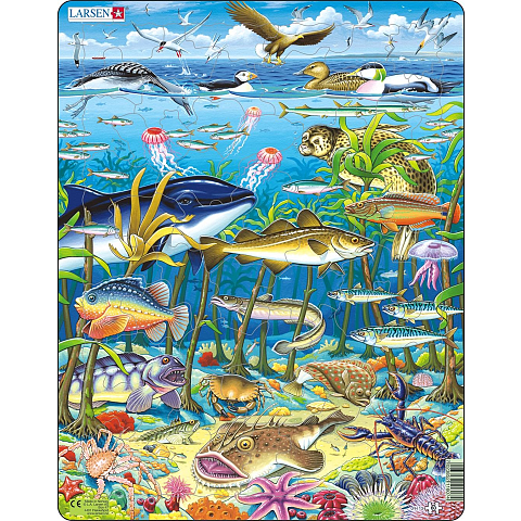 Larsen Maxi LA-FH13 Formpuzzle 60 Stück(e) Fauna