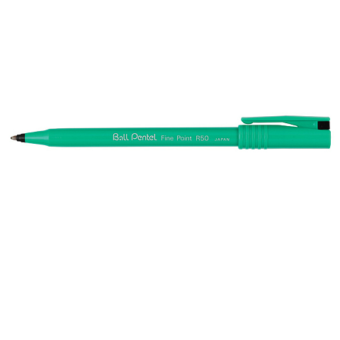 Pentel Fine Point R50 Schwarz Stick-Kugelschreiber Fein 12 Stück(e)