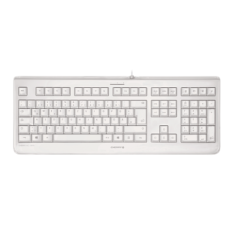 CHERRY KC 1068 Tastatur Universal USB AZERTY Französisch Grau