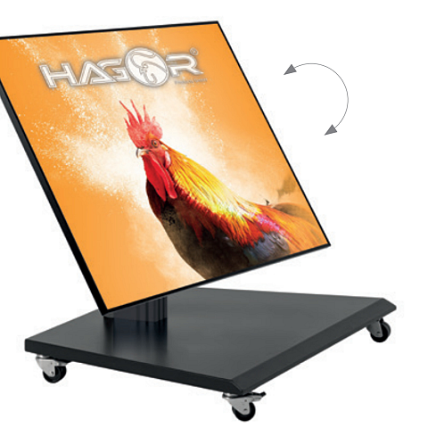 Hagor BrackIT Stand low tilt 139,7 cm (55") Flur Schwarz