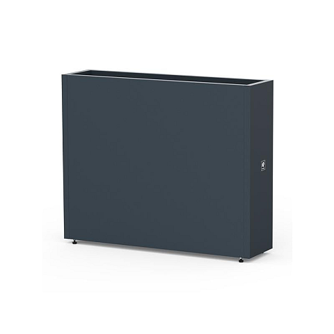 Herstera Metal Planter Dividier 25 Draußen Pflanzgefäß Freistehend Stahl Anthrazit