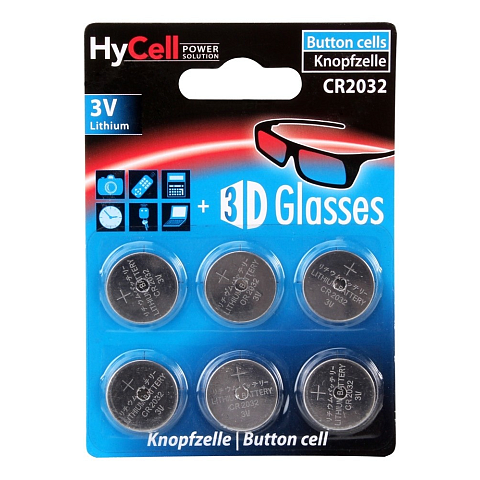HyCell 1516-0026 Haushaltsbatterie Einwegbatterie CR2032 Lithium