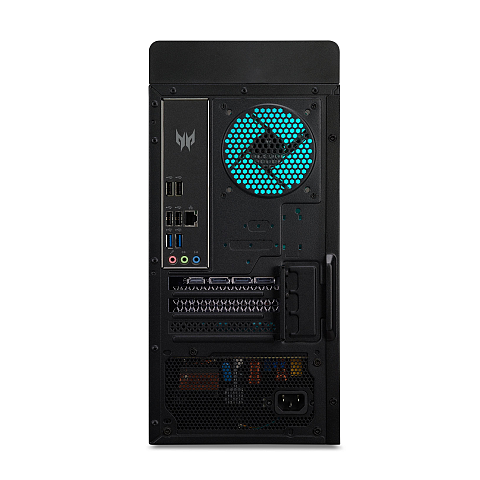 Acer Predator DG.E45EG.007 PC Intel® Core™ i7 i7-14700F 16 GB DDR5-SDRAM 512 GB SSD NVIDIA GeForce RTX 4060 Windows 11 Home Desktop Schwarz, Blau