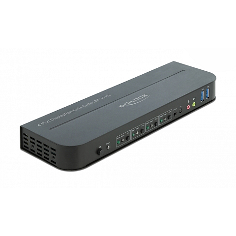DeLOCK DisplayPort 1.4 KVM Switch 8K 30 Hz mit USB 3.0 und Audio