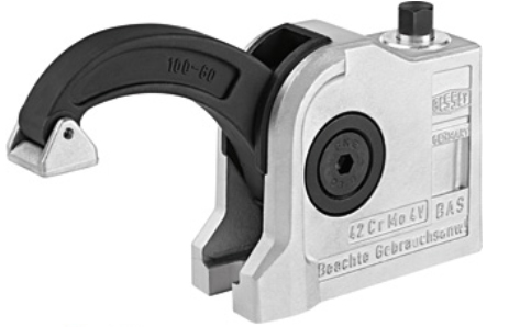 BESSEY BAS-C9-4 Schraubzwinge Endklemme 8,8 cm Schwarz, Edelstahl