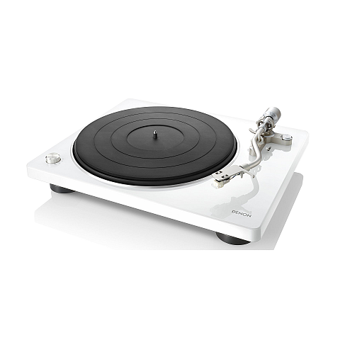 Denon DP-400 Audio-Plattenspieler mit Riemenantrieb Weiß Manuell