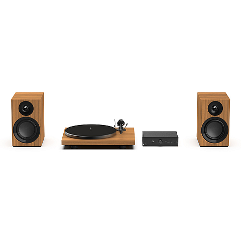 Pro-Ject PROCASEGE Heim-Audio-Midisystem 40 W Schwarz, Walnuss