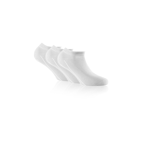 Rohner Sneaker Unisex Crew-Socken Weiß 3 Paar(e)