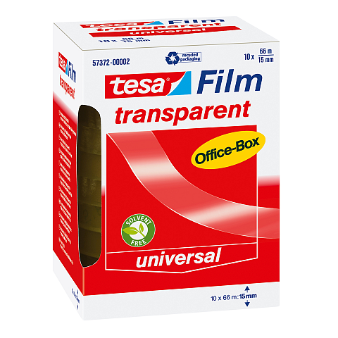 TESA tesafilm 66 m Polypropylen Transparent 10 Stück(e)