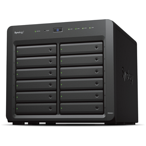 Synology DiskStation DS2422+ NAS & Speicherserver Tower Ryzen Embedded V1500B 4 GB DDR4 0 TB DiskStation Manager Schwarz