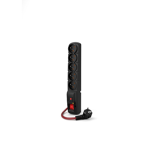 ACAR F5 POWER Schwarz 5 AC-Ausgänge 230 V 1,5 m
