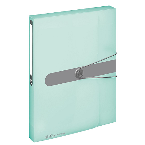 Herlitz 11409000 Aktenordner Mintfarbe, Transparent Polypropylen (PP)