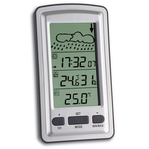 TFA-Dostmann 35.1079 Digitale Wetterstation Silber
