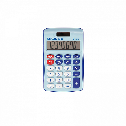 MAUL MJ 450 Taschenrechner Tasche Display-Rechner Blau