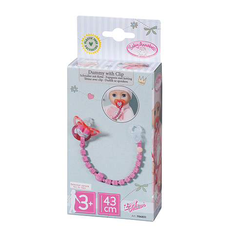 Baby Annabell Dummy with Clip Puppenlätzchen