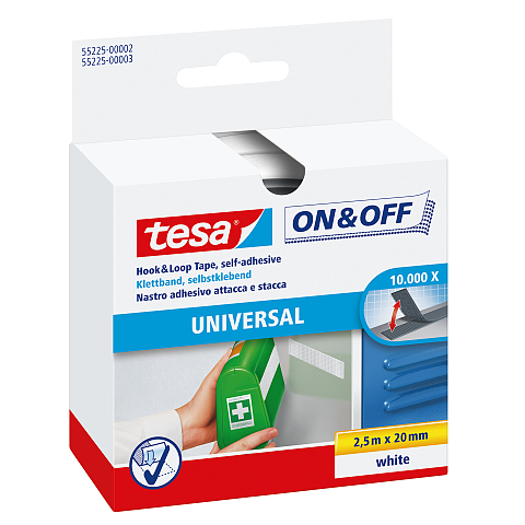 TESA 55225-02 Klettverschluss Weiß 1 Stück(e)
