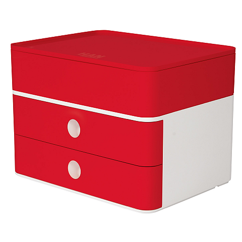 HAN 1100-17 Schubladenordnungssystem Kunststoff Rot, Weiß