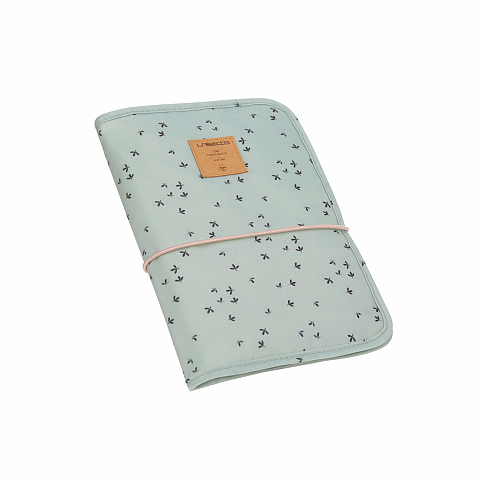 Lässig 1106008556 Wickelmatte Polyester Schwarz, Mintfarbe Flach