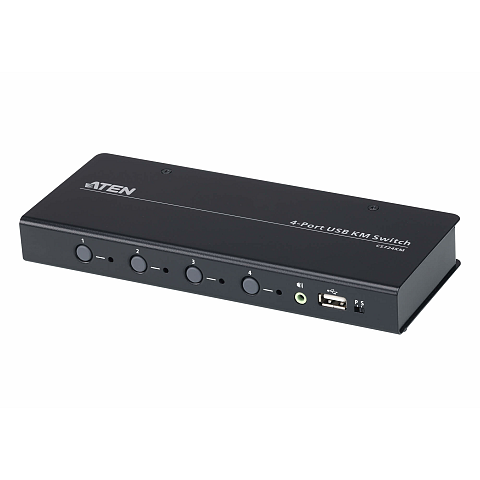 ATEN 4-Port USB Boundless KM Switch (Kabel enthalten)