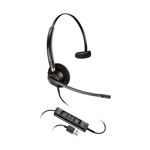 HP Poly EncorePro 515 Monaurales-Headset mit USB-A, zertifiziert für Microsoft Teams