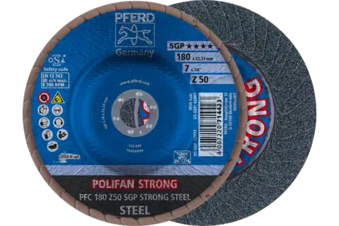 PFERD POLIFAN flap discs zirconia alumina Z SGP STRONG STEEL 10 Stück(e)