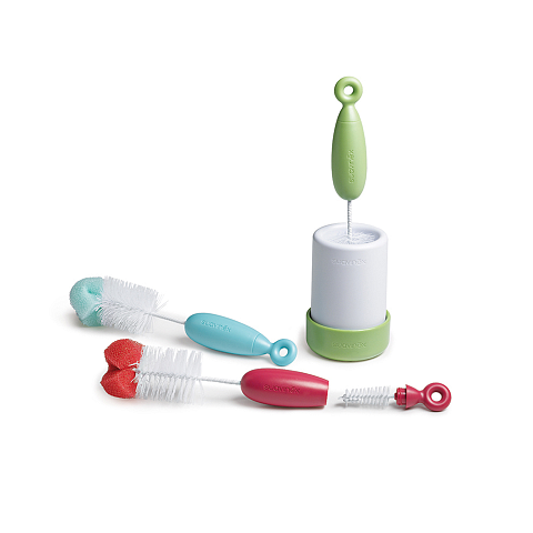 Suavinex 8426420010207 Scrub-Bürste Rot, Weiß