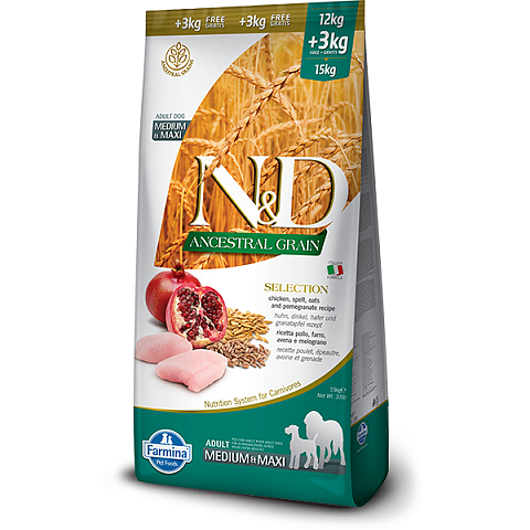 Farmina Pet Food N&D Ancestral Grain Canine 15 kg Adult Huhn