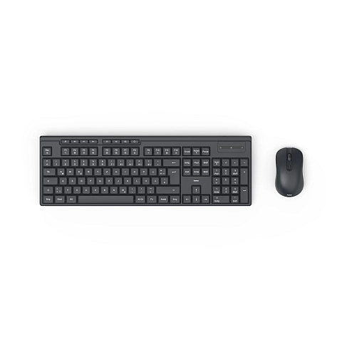 Hama WKM-200 Tastatur Maus enthalten Heimbüro RF Wireless QWERTZ Deutsch Schwarz