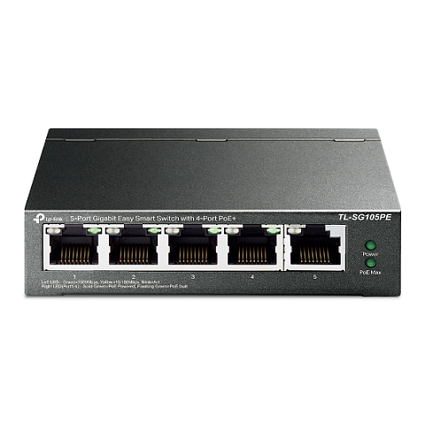 TP-Link 5-Port-Gigabit-Easy-Smart-Switch mit 4 PoE+-Ports