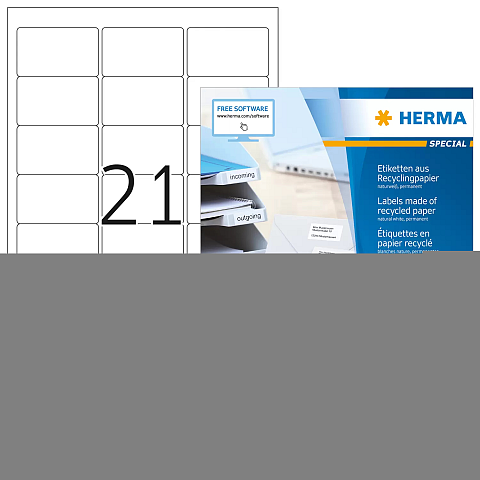 HERMA 10727 Druckeretikett Weiß Selbstklebendes Druckeretikett